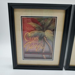 2 3D Shadow Box Chicago Blues and Miami Jazz Clubs Designs Wall Decor