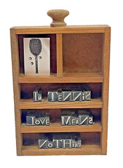 Vintage Fondry Backwards Box 1304 Typeset Shadow Box – Tennis Collectibles