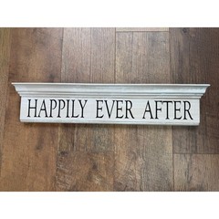 Happily Ever After Wood Sign Farmhouse Wedding Wall Decor Driftwood Designs