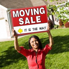 7PCS Moving Sale Signs 17×13 Double Sided Weatherproof with Stakes Set
