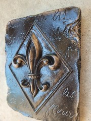 Fleur de Lis Wall Plaque, French Fleur de Lis Decor, Crown Medieval Old World