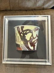 KFC Fresh Bucket Acrylic Display Case Framed Wall Art Shadow Box Fast Food Decor