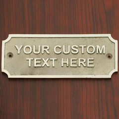 Personalized Brass Plaque – Ideal for Recognition Plaques, Name Plates, and sign
