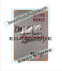 1949 metalworking carpentry Tools mitre boxes woodwork masonry sign