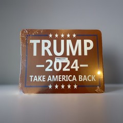 TRUMP 2024 Take AMERICA Back 12″x18″ YARD SIGN W/ STAKE USA Red White Blue -New
