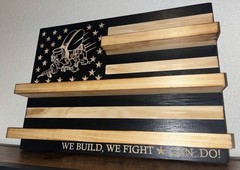 40 Coin Navy Sea Bees Military Challenge Coin Display Holder