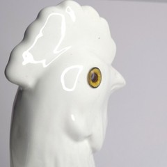 Vintage Rooster Wall Hook Ceramic Apron Hanger Farmhouse Kitchen Decor Rustic