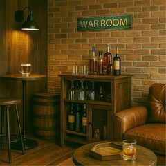 WAR ROOM Metal Sign – Vintage Aluminum Wall Decor for bar, Game War Room