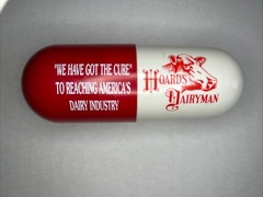 Vintage Dairy Industry Hoard’s Dairyman “We Have The Cure” Promotional Cow Pill