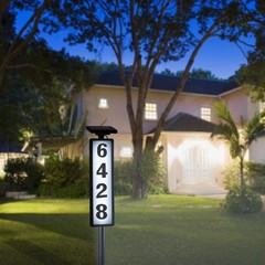 Solar Lighted House Address Numbers Sign, Solar Powered House Numbers Light, …