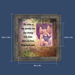 Our Roots, Inspirational Wall Art Decor, Family Picture Frame