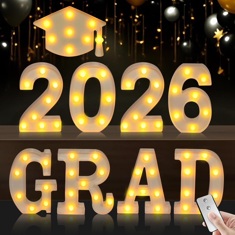 2026 Graduation Decorations, Grad Light Up Letters for 2026 Graduation Party …