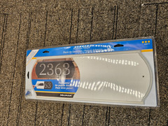 (QTY 4) Hillman 848711 Address Plaque Weather-Resistant Paintable 16″ x 6″