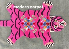 Tibetan Tiger Rugs 3×5 Feet Handmade 100% Woolen Hand Tufted For Home Decoration