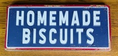 HOMEMADE BISCUITS METAL SIGN 20×9″ Rustic Country Farmhouse Decor Kitchen Food
