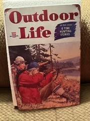 Love This “Outdoor Life” Vintage Metal Tin 8”x12”