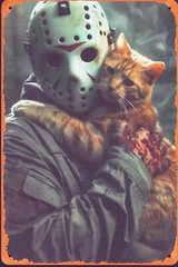 Jason Voorhees -Animal Lover, People Hater – Friday the 13th Horror Metal Sign