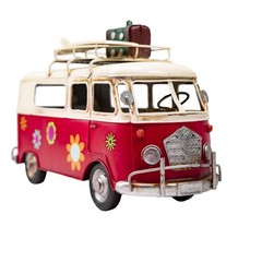 -Vintage-Inspired Iron Classic Car Model – Collectible Decoration with Rustic…