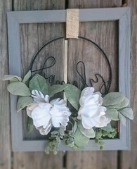 Farmhouse Style Wood Wall Decor by  Simple Sentiments – “Family” Foliage 14 X 12