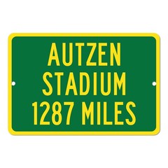 Autzen Stadium Custom Distance Mileage Sign Oregon Ducks Football Fan Gift