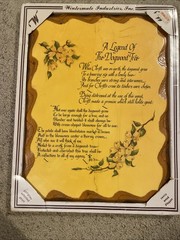 A Legend Of The Dogwood Tree Ken Brown Wood Wall Plaque Vintage 12×16” NOS Read