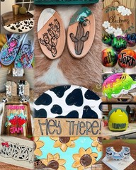 Handmade Farm Life Personalized Hand Painted Wood Sign, Multicolor Hanging Decor