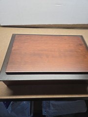 Cherry Wood Wall Plaque & Box Joshua 24:15 WE WILL SERVE THE LORD
