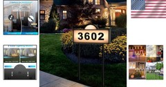 Bright Solar House Numbers with Dual White & Warm LEDs