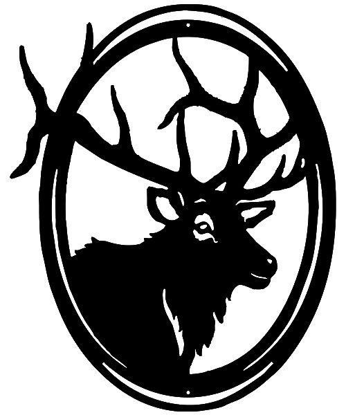 Buck Deer Laser Cut Out Wall Décor Silhouette Metal Sign 18.5×23.5 RVG314B