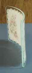 50th Anniversary – Curved Glass Plaque w/ Poem- Lace and Rose Design
