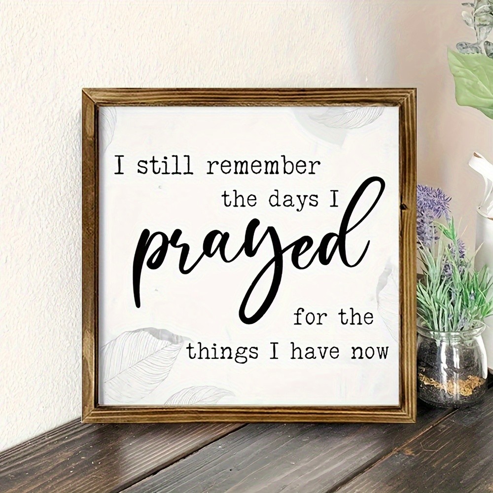 2D Wooden Sign Rustic Farmhouse Wall Art Bible Verse home Office Room Decoration