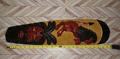 Vintage Hand Carved & Painted Jamaican / African Tribal Folk Art Lion Dreads