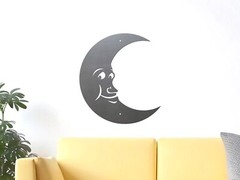 Outhouse Moon Face Metal Sign Wall Art Bathroom Decor Cute USA Made Kid’s Room