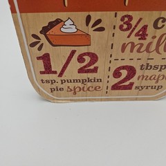Tabletop Decor Orange and Brown Pumpkin Spice Latte Mason Jar Fall Sign Decor