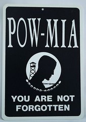 POW-MIA Parking Sign You Are Not Forgotten New 12×8.5 Styrene Military Patriotic
