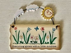 Lot Of 5 Garden Hanging Wall Plaques Green House Plants Decor 5″ × 3.25” VTG NOS