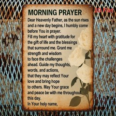 2D Flat Vintage Metal Sign Morning Prayers 8.0X12.0 inch Garden Decor Outdoor ❀