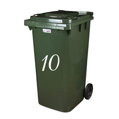 Wheelie Bin / Recycle Bin/House Number Vinyl Sticker Dustbin Self Adhesive