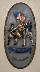 VINTAGE 1970 70s WALL HANGING SPIRIT OF 76 PATRIOTIC AMERICANA USA 250 PC-4312