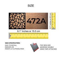 Modern Suite Room Sign – Apartment Signage – Custom Numbers – Hotel Door Signs