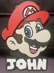 Nintendo Super Mario Personalized Wood Sign Decor