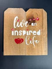 Wooden Inspirational Sign 12 X 12 Inch Wall Decor Inspirational Art