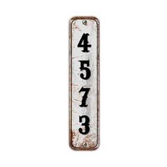 Personalized Home Address Sign Aluminum Vintage Custom Sign House Number Plaque