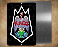 Fun Get Smart KAOS 8 x 12″ metal sign – Made in USA