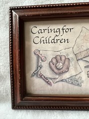1993 “Caring For Children Is A Work Of Heart” By Babbling Brook 5”x7”