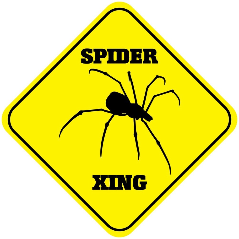 Yellow Aluminum Crossing Sign Spider Cross Xing Style A Diamond Street Signal