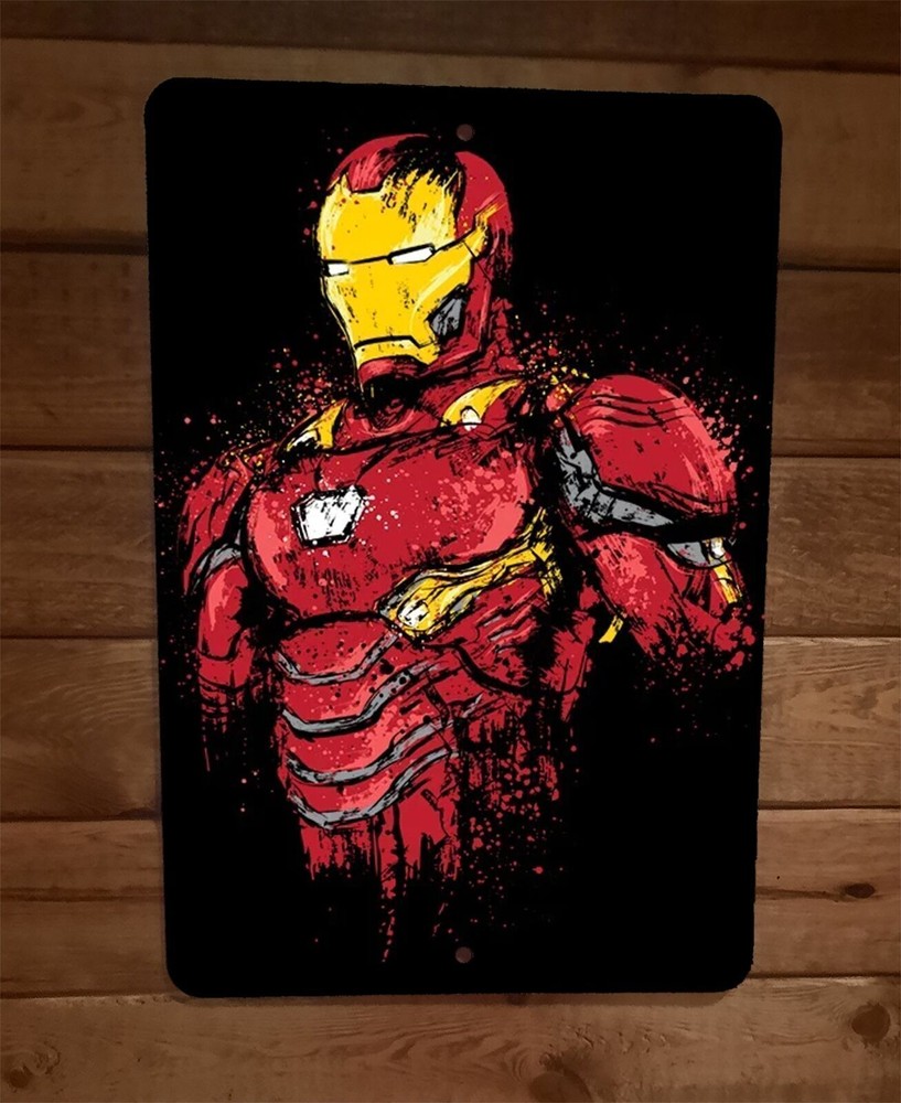I am Iron Man 8×12 Metal Wall Sign Poster