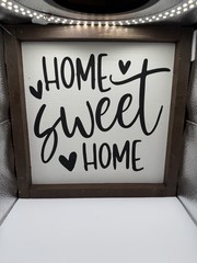 Rustic Home Sweet Home Wooden Wall Tabletop Decoration Sign 12”