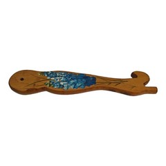 Wooden Boot Hand Painted Texas Bluebonnets Wall Hanging Decor