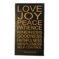 FRUITS OF THE SPIRIT 20″ Sign Plaque Engraved Christian Decor Galations 5:22-23